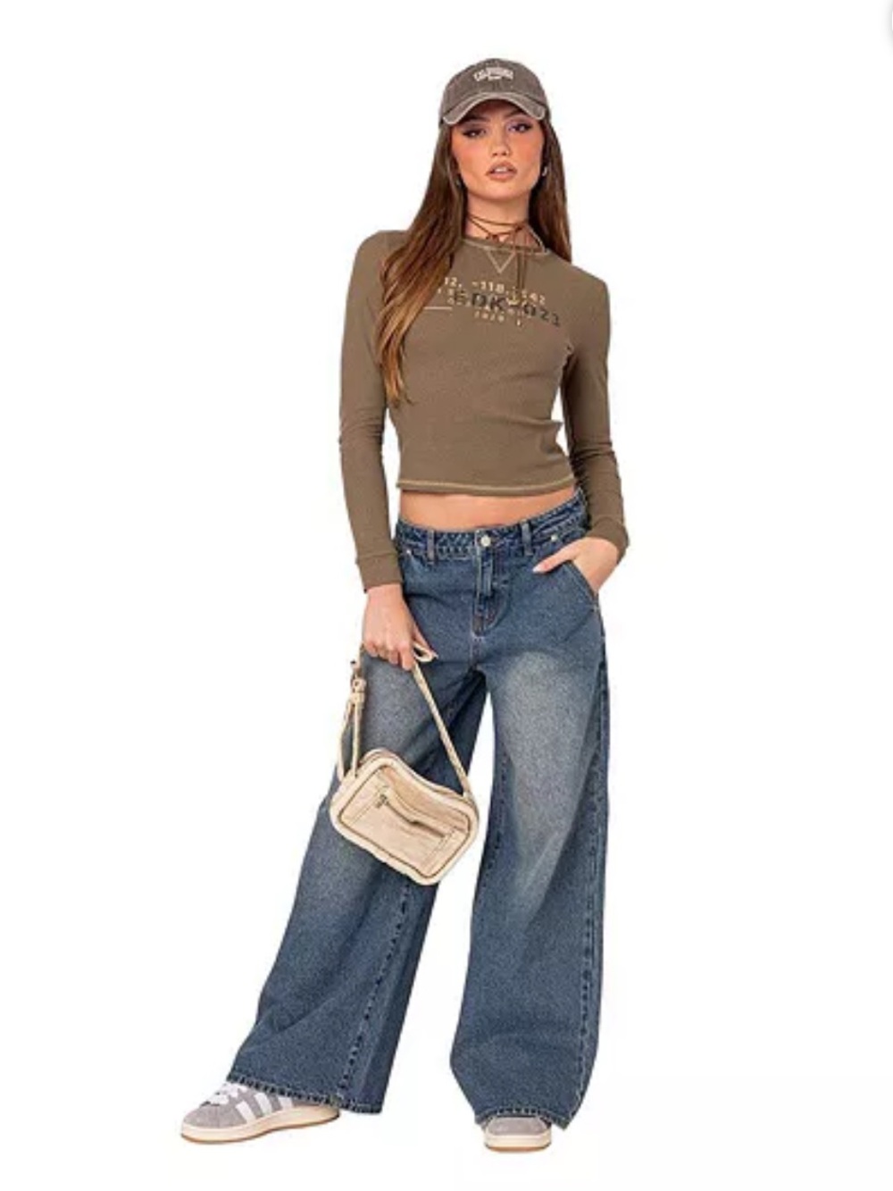 Edikted Super Baggy Wide Leg Jeans